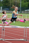 Womens under-17s 300 metres hurdles, North Eastern Track and Fields Champs., Middlesbrough. Photo: David T. Hewitson/Sports for All Pics